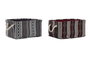 DKD Home Decor Cesta de Poliéster y EVA 35x25x18 cm Surtido de 2 Unidades