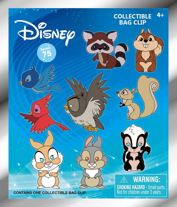 Monogram Int. Disney 3D Colgantes de PVC Personajes del Bosque Serie 76 Expositor (24)
