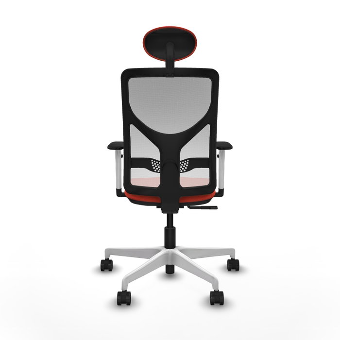PIQUERAS Y CRESPO Silla de oficina Motilla con mecanismo Sincro, Tela Naranja oscuro y Malla Blanca PIQUERAS Y CRESPO Silla de oficina Motilla con mecanismo Sincro, Tela Naranja oscuro y Malla Blanca