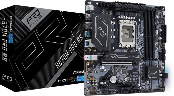 ASRock H670M Pro RS micro ATX LGA 1700 DDR4