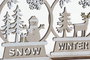 DKD Home Decor Figura Madera Winter Surtido de 2