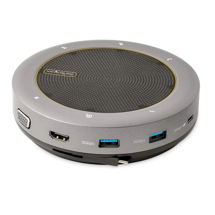 StarTech.com DKTBRSPMPD Docking Station USB-C con Altavoz y Micrófono Gris StarTech.com DKTBRSPMPD Docking Station USB-C con Altavoz y Micrófono Gris