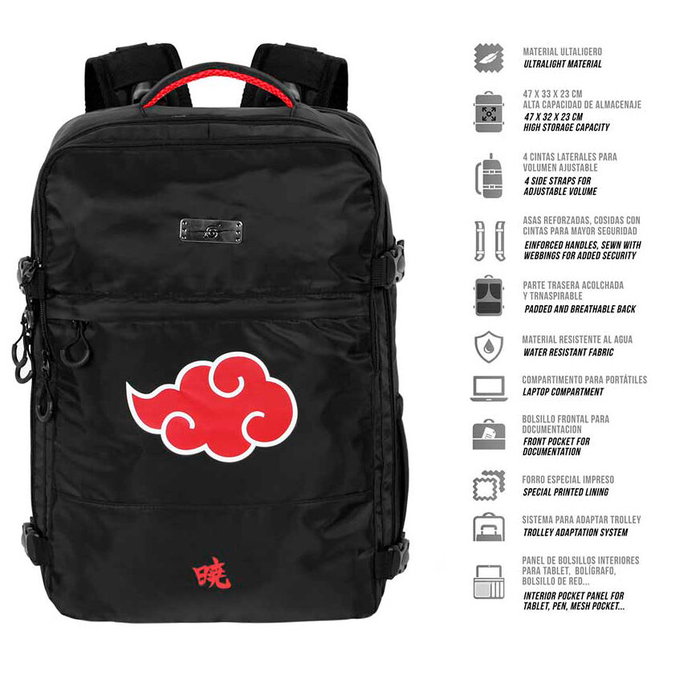 Karactermania Mochila Mercury Naruto Clouds Negro