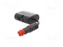 PRO CAR Divisor para mechero de coche con salida doble, 16A, negro