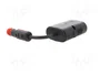 PRO CAR Divisor para mechero de coche con salida doble, 16A, negro