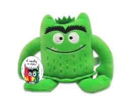 LUPITA BOOKS, Pequeño peluche monstruo de colores Verde 15cm - Pequeños Peluches Bordados