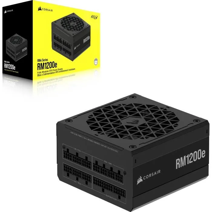 Corsair RM1200e 1200 W Fuente de alimentación Modular ATX 3.1 PCIe 5.1 80+ Gold Negro
