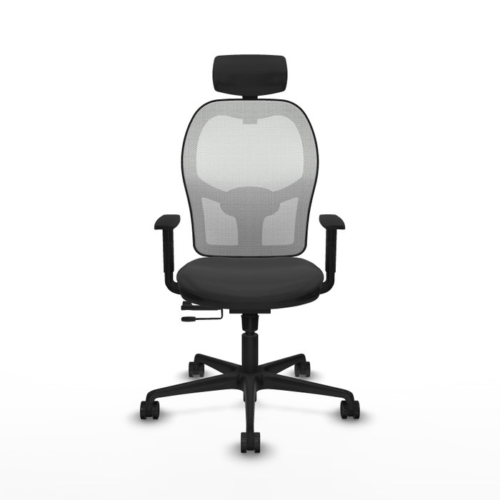 PIQUERAS Y CRESPO Silla de oficina Jorquera Sincro/Traslack Gris oscuro y Blanco PIQUERAS Y CRESPO Silla de oficina Jorquera Sincro/Traslack Gris oscuro y Blanco
