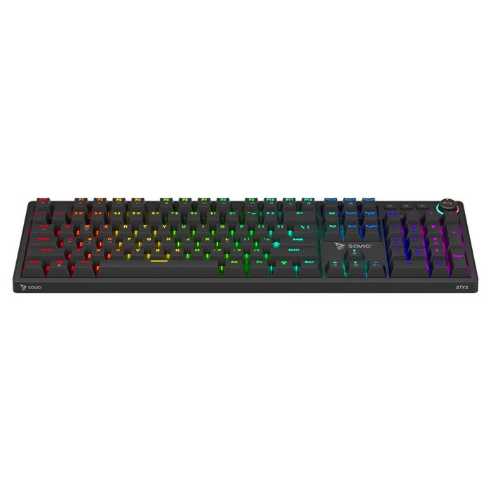 Savio STYX Teclado gaming mecánico Outemu Blue RGB