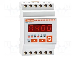 LOVATO ELECTRIC Medidor de potencia digital 3-fásica para raíl DIN