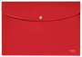 Leitz 46780025 Sobres Polipropileno Opaco A4 con Broche Boton Recycle Rojo