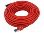 GOOBAY Patch cord Cat 6a S/FTP 15m Rojo