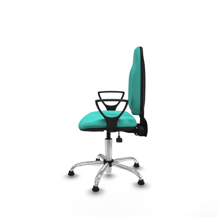 PIQUERAS Y CRESPO Silla de oficina Algarra Turquesa con mecanismo Asincro