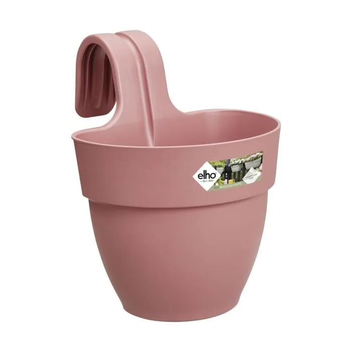 Elho Vibia Campana Easy Hanger Small Maceta Jardinera Rosa Polvorienta Balcón Exterior L 24.1 x W 20.5 x H 26.5 cm Elho Vibia Campana Easy Hanger Small Maceta Jardinera Rosa Polvorienta Balcón Exterior L 24.1 x W 20.5 x H 26.5 cm