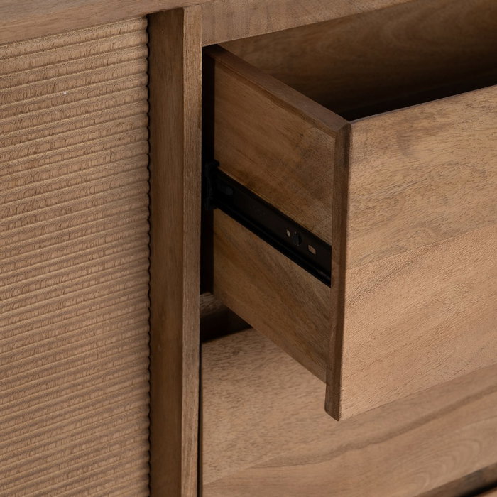 Aparador Natural Madera de Mango Salón 180 X 40 X 91 cm
