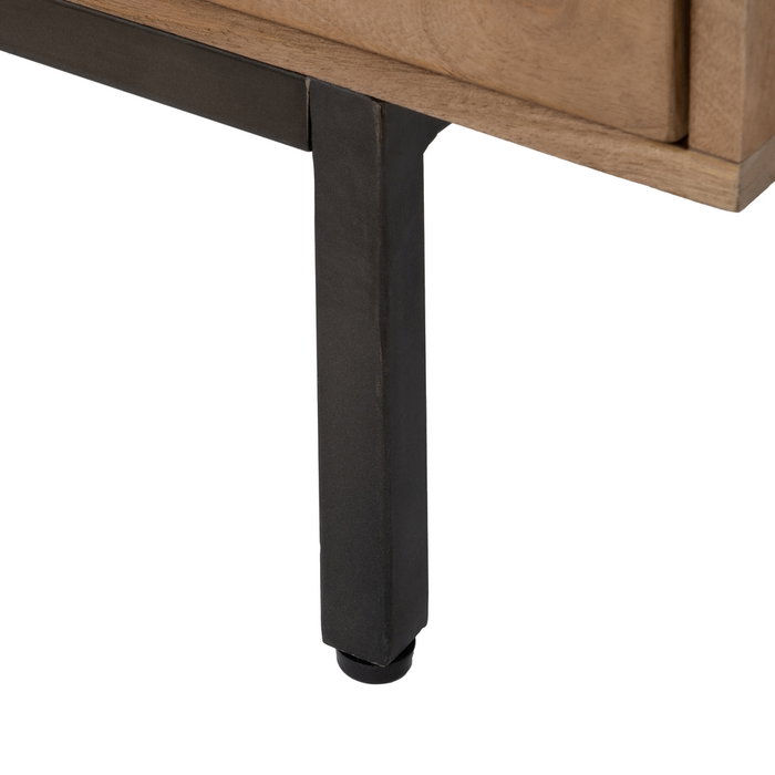 Aparador Natural Madera de Mango Salón 180 X 40 X 91 cm