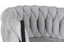 DKD Home Decor Taburete Moderno Gris Poliester Metal Trenzado 47 x 44 x 104 cm (2 Unidades)