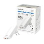 LogiLink Adaptador de Enchufe USB 1xUSB-A, 1xUSB-C, 65W, Blanco