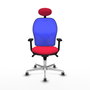 PIQUERAS Y CRESPO Silla de oficina Jorquera Rojo/Azul