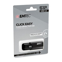 EMTEC B110 Stick USB 3.2 Click Easy 512GB Negro