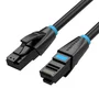 Vention Cable de red RJ45 Cat.6a UTP 26AWG 8m negro para 1000 Mbps, 250 MHz