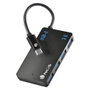 NGS WonderIHub4 Hub USB-C con 4 Puertos USB 3.0 Negro