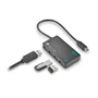 NGS WonderIHub4 Hub USB-C con 4 puertos USB 3.0 Negro