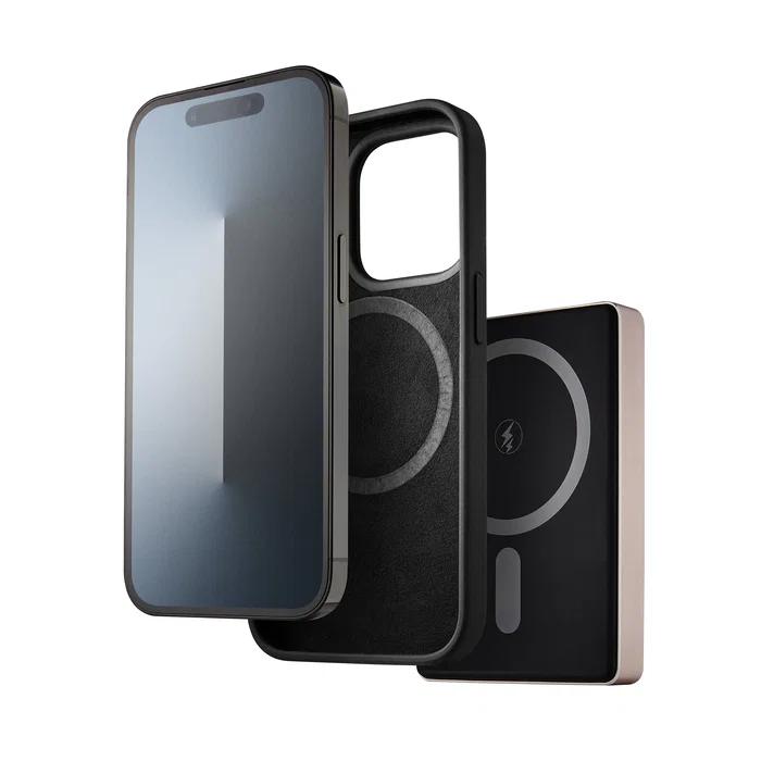 Intenso MW10000 Power Bank 10000 mAh con Carga Inalámbrica MagSafe 15W y USB-C PD 20W, Compatible con iPhone y Android, Color Rosa