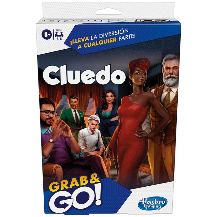 Hasbro Gaming F8251 Cluedo Viaje Juego de Mesa Compacto y Portátil Español