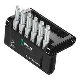 Wera Bit-Check 6 V Universal 1 Set de 6 Piezas, Puntas Plaza #1, #2, #3 x 50mm