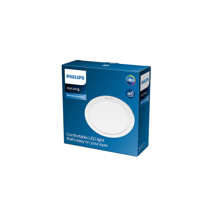 Philips Downlight LED Diamond Cut Circular 13W 1100Lm Blanco 3000K