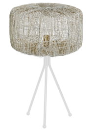 DKD Home Decor Indus lampara Lámpara Sobremesa Blanca 33 x 33 x 50 cm