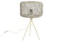 DKD Home Decor Indus lampara Lámpara Sobremesa Blanca 33 x 33 x 50 cm