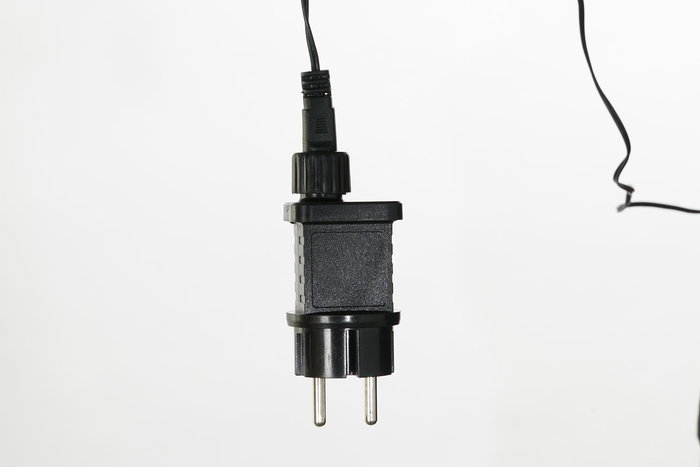 DKD Home Decor Luces Navidad Led Blanca 100 Bombillas 5mm IP44 Exterior 100 x 1 x 100 cm PVC