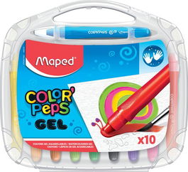 Ceras Maped Gel Color Peps Acuarelables Estuche De 10
