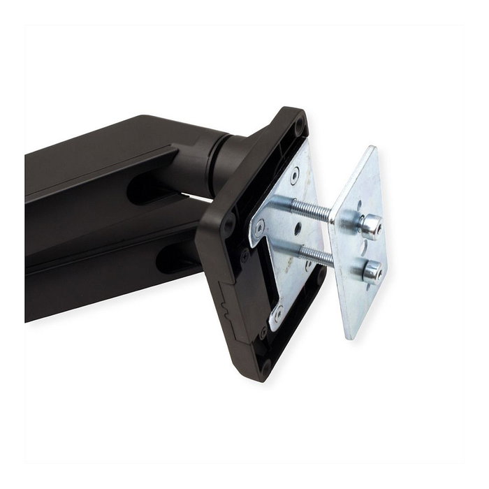 ROLINE Soporte Monitor Doble Brazo 17.03.1117, Gasfeder, Abrazadera Mesa, Para 2 Pantallas hasta 35" y 15kg cada una, VESA 75x75/100x100, Negro