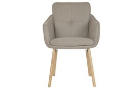 DKD Home Decor Silla Scandi Marron Natural 60 x 86.5 x 59 cm (2 Unidades)