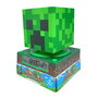 KIDS LICENSING Lámpara 3D con Despertador Minecraft 21,4x13x13cm