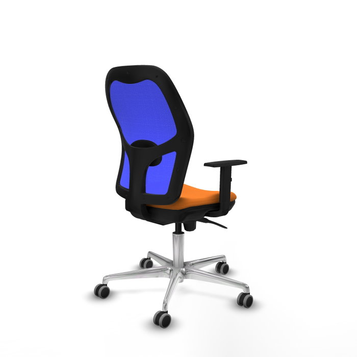 PIQUERAS Y CRESPO Silla de oficina Jorquera Naranja y Azul