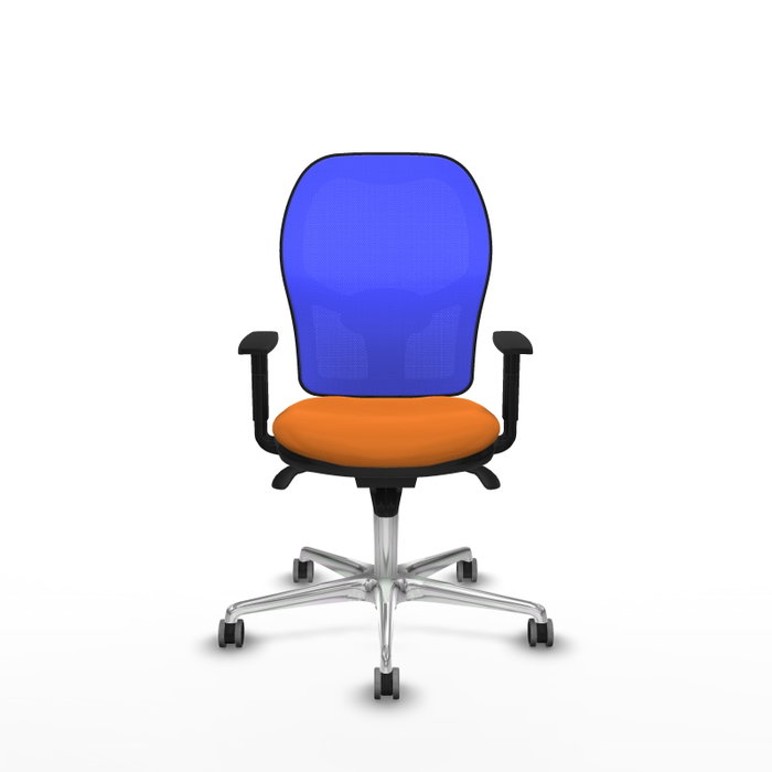 PIQUERAS Y CRESPO Silla de oficina Jorquera Naranja y Azul