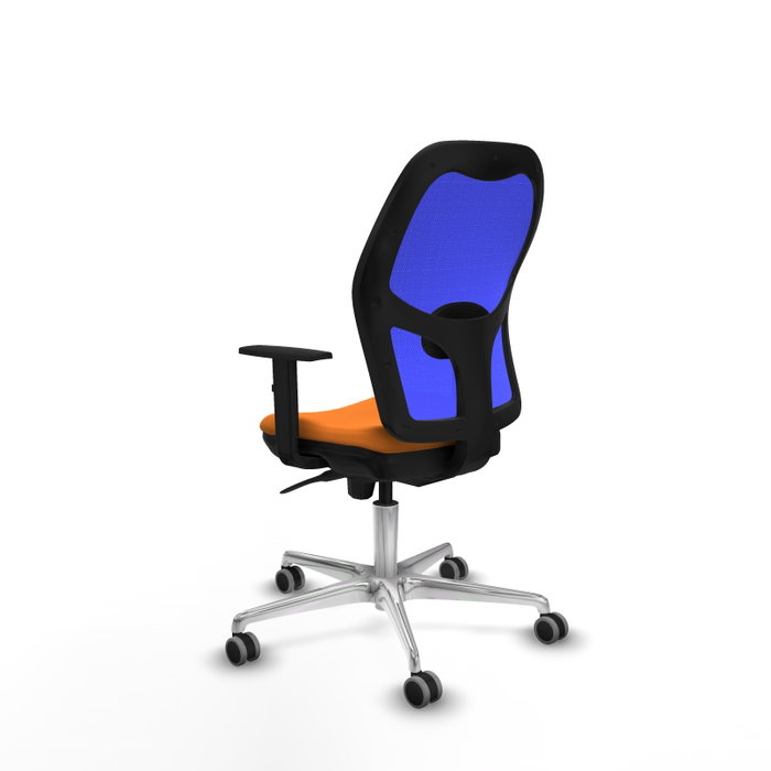 PIQUERAS Y CRESPO Silla de oficina Jorquera Naranja y Azul