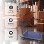 GSC Evolution Carro plataforma de transporte plegable con frenos, 150kg