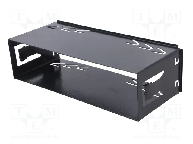 4CARMEDIA Semi-bastidor de montaje de radio 1 DIN para JVC y Kenwood, negro 4CARMEDIA Semi-bastidor de montaje de radio 1 DIN para JVC y Kenwood, negro