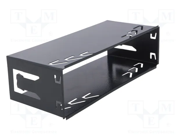 4CARMEDIA Semi-bastidor de montaje de radio 1 DIN para JVC y Kenwood, negro 4CARMEDIA Semi-bastidor de montaje de radio 1 DIN para JVC y Kenwood, negro