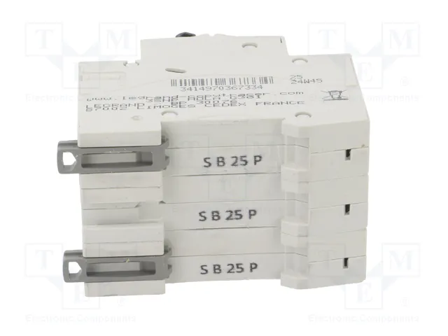 LEGRAND RX3 Interruptor magnetotérmico 3 polos 25A Caract B