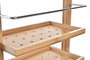 DKD Home Decor Organizador de Bambú para Ducha Natural