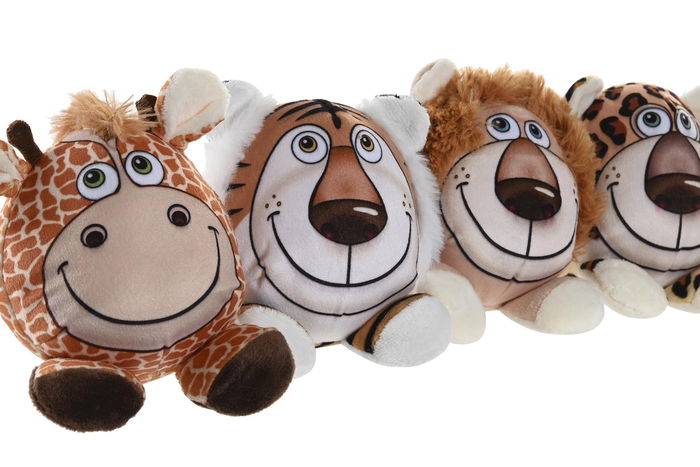 DKD Home Decor Peluche Kids Multicolor Poliester 8 x 11 x 8 cm (16 Unidades)