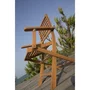 Conjunto de 2 Sillones Plegables de Jardín de Eucalipto FSC - 57,5x56x90 cm