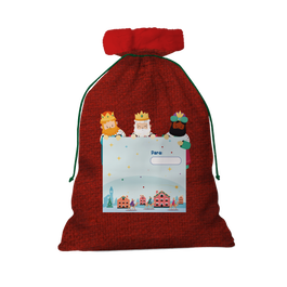 Bismark Saco Regalos Reyes Magos 333594 Grande 49x69 cm Diseño Reyes Magos Impreso 100% Poliester
