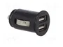 AKYGA Alimentador USB con 2 puertos USB A, Negro
